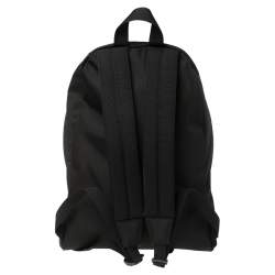 Balenciaga Black Nylon Logo Crest Backpack