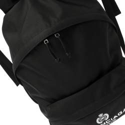 Balenciaga Black Nylon Logo Crest Backpack