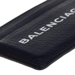 Balenciaga Black Leather Everyday Card Holder