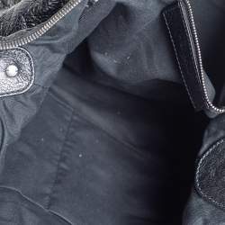 Balenciaga Black Leather RH Day Messenger Bag