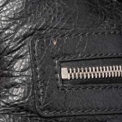 Pre Owned Balenciaga Black Leather RH Briefcase Bag