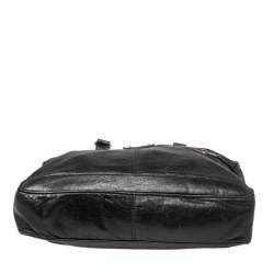 Pre Owned Balenciaga Black Leather RH Briefcase Bag