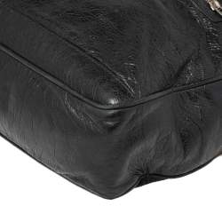 Pre Owned Balenciaga Black Leather RH Briefcase Bag