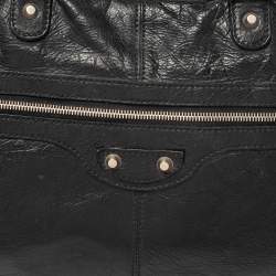 Pre Owned Balenciaga Black Leather RH Briefcase Bag