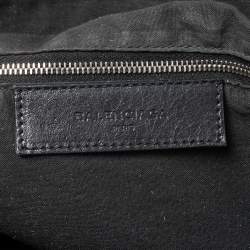 Pre Owned Balenciaga Black Leather RH Briefcase Bag