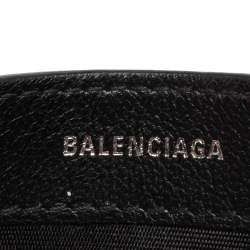 مملوكة مسبقًا Balenciaga Black Leather Everyday Card Holder