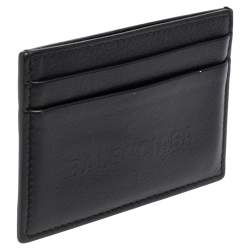 مملوكة مسبقًا Balenciaga Black Leather Everyday Card Holder