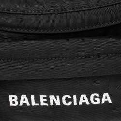 Balenciaga Black Logo Nylon Explorer Belt Bag