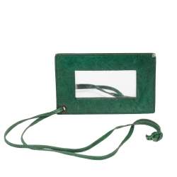 Balenciaga Green Leather Motorcross Voyage Duffel Bag