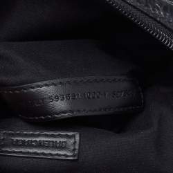 Pre Owned Balenciaga Black Leather Explorer Crossbody Bag