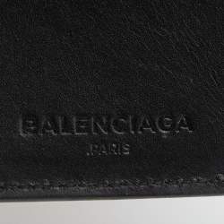 Pre Owned Balenciaga Silver/Grey Vinyl Bifold Wallet