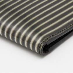 Pre Owned Balenciaga Silver/Grey Vinyl Bifold Wallet