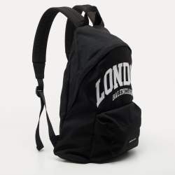 مملوكة مسبقًا Balenciaga Black Nylon London Cities Backpack