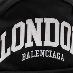 مملوكة مسبقًا Balenciaga Black Nylon London Cities Backpack