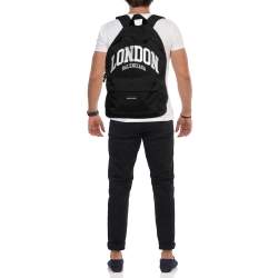 مملوكة مسبقًا Balenciaga Black Nylon London Cities Backpack