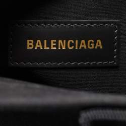 Pre Owned Balenciaga Black Canvas Large Hardware Tote