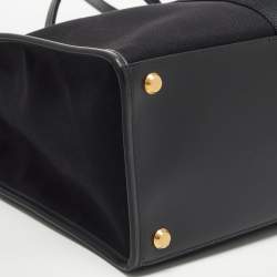 Pre Owned Balenciaga Black Canvas Large Hardware Tote