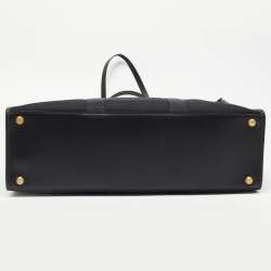 Pre Owned Balenciaga Black Canvas Large Hardware Tote