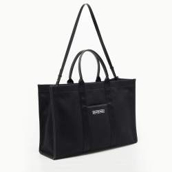 Pre Owned Balenciaga Black Canvas Large Hardware Tote