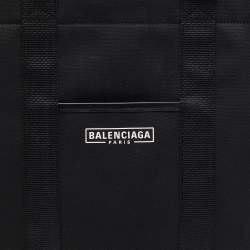 Pre Owned Balenciaga Black Canvas Large Hardware Tote