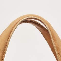 Balenciaga Tan Leather Duffle Bag