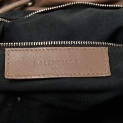 Balenciaga Mauve Leather Classic Hardware Traveller Backpack