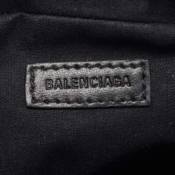 Pre Owned Balenciaga Blue Leather Explorer Crossbody Bag