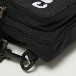 Balenciaga Black Nylon Crew Explorer Sling Bag