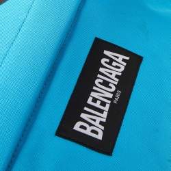 مملوكة مسبقًا Balenciaga Blue Nylon Explorer Logo Backpack