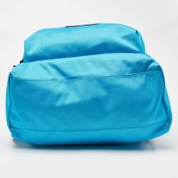 مملوكة مسبقًا Balenciaga Blue Nylon Explorer Logo Backpack