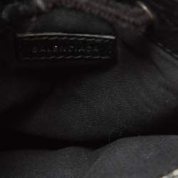 Balenciaga Black Leather Explorer Pouch Crossbody Bag