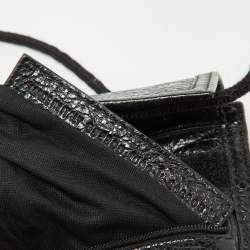 Balenciaga Black Leather Explorer Pouch Crossbody Bag