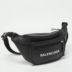 Balenciaga Black Leather Everyday Belt Bag