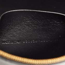 Balenciaga Black Leather Zip Pouch