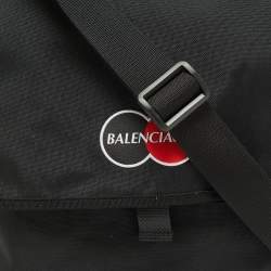 Balenciaga Black Nylon Messenger Bag