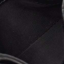 Pre Owned Balenciaga Black Leather Logo Card Holder