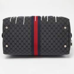 Balenciaga x Gucci Black Canvas and Leather The Hacker Project Duffle Bag