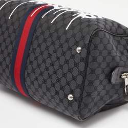 Balenciaga x Gucci Black Canvas and Leather The Hacker Project Duffle Bag
