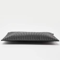 Balenciaga Black Leather Zip Pouch