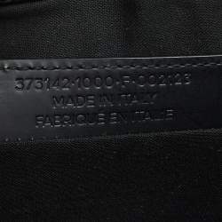 Balenciaga Black Leather Zip Pouch