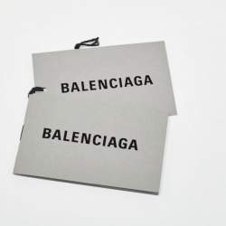 Pre Owned Balenciaga Black Leather Le Cagole Wristlet Pouch