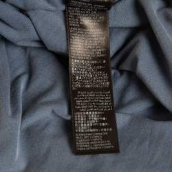 Pre Owned Balenciaga Blue Be Kind Faded Cotton T-Shirt XS