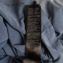 Pre Owned Balenciaga Blue Be Kind Faded Cotton T-Shirt XS