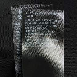 Pre Owned Balenciaga Black Gabardine Double Breasted Blazer XS
