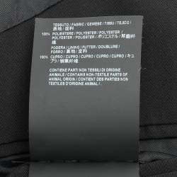 Pre Owned Balenciaga Black Nylon Double Breasted Blazer L