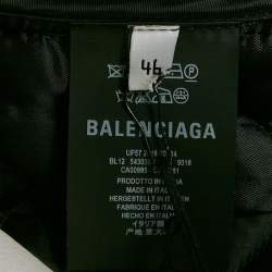 Balenciaga Blue Checked Cotton and Denim Layered Jacket S