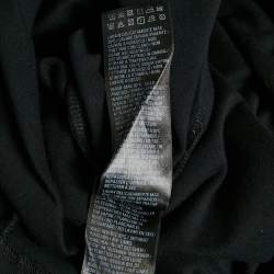 Pre Owned Balenciaga Black Logo Print Jersey Oversized T-Shirt S