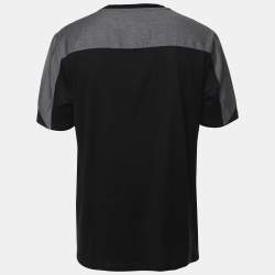 Balenciaga Black/Grey Cotton T-Shirt XL