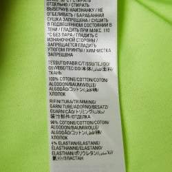 Pre Owned Balenciaga Neon Green Cotton World Food Programme Oversized T-Shirt XL