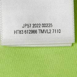 Pre Owned Balenciaga Neon Green Cotton World Food Programme Oversized T-Shirt XL